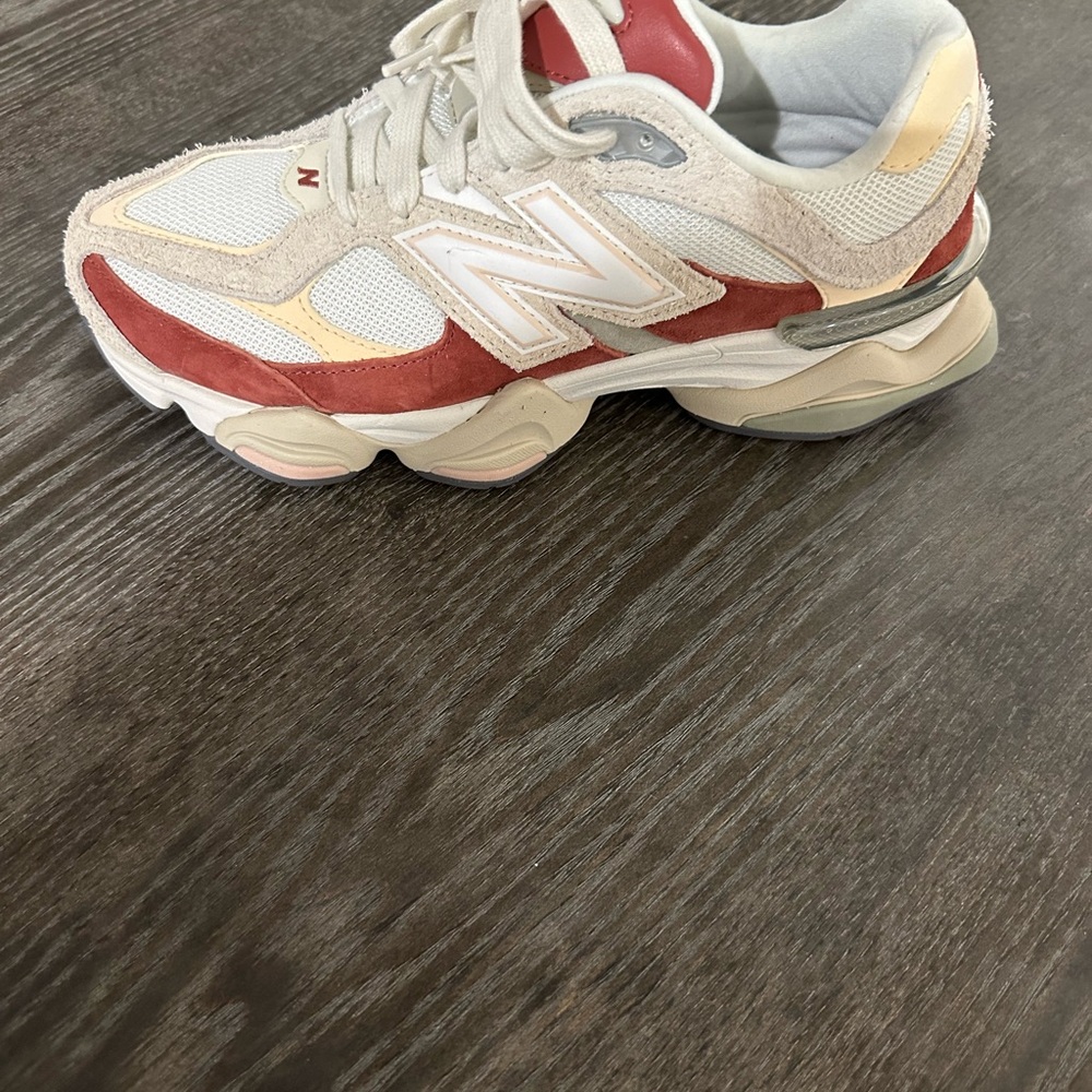 New Balance Red and Beige Athletic Shoes